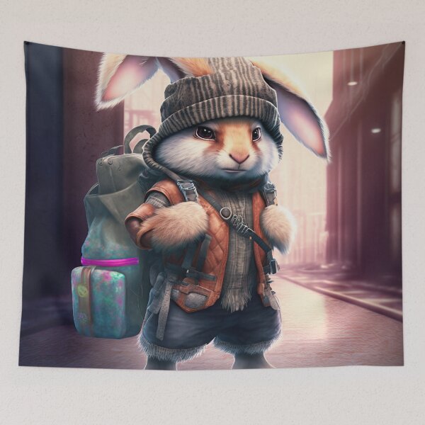 Item preview, adventurous rabbit designed and sold by IA-Power.