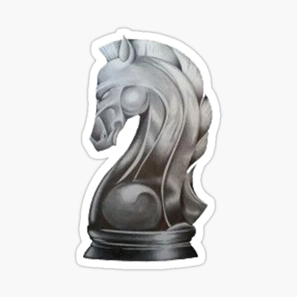 Knight Chess Piece Decal #1 2x3.5 Choose Color 