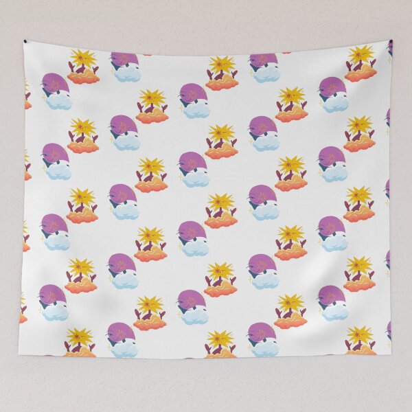 Item preview, cartoon clouds & sun designed and sold by Editlab.