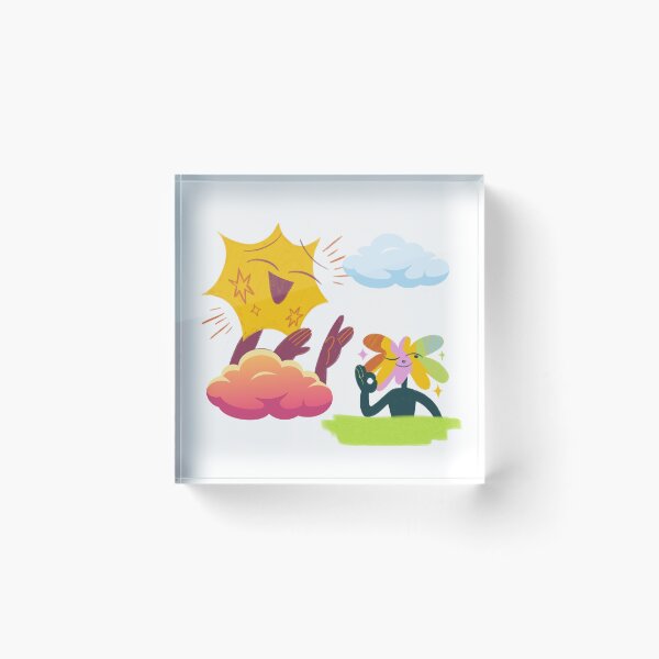 Item preview, cartoon clouds & sun designed and sold by Editlab.