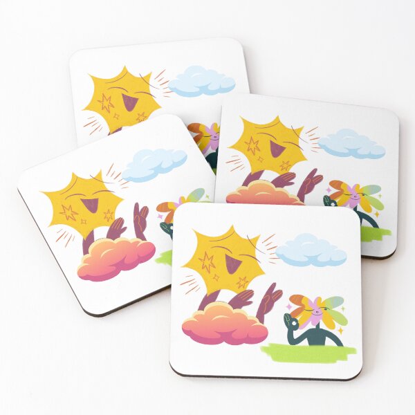 Item preview, cartoon clouds & sun designed and sold by Editlab.
