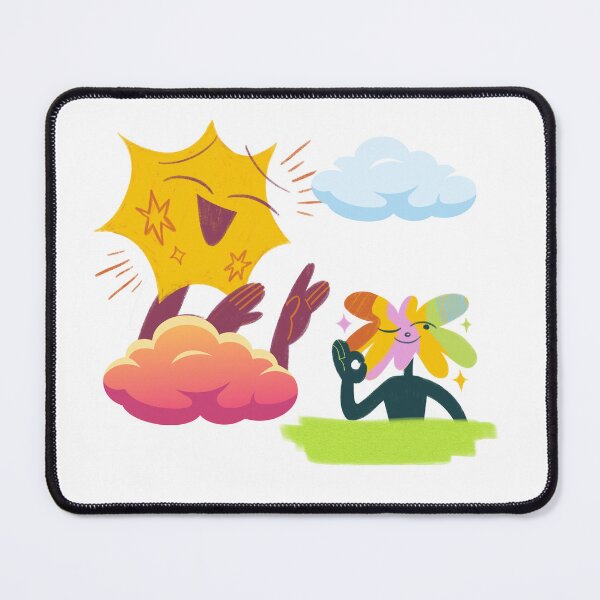 Item preview, cartoon clouds & sun designed and sold by Editlab.