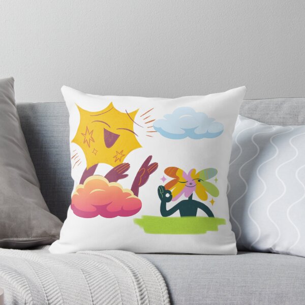 Item preview, cartoon clouds & sun designed and sold by Editlab.