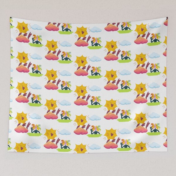 Item preview, cartoon clouds & sun designed and sold by Editlab.