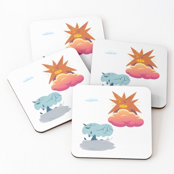 Item preview, cartoon clouds & sun designed and sold by Editlab.