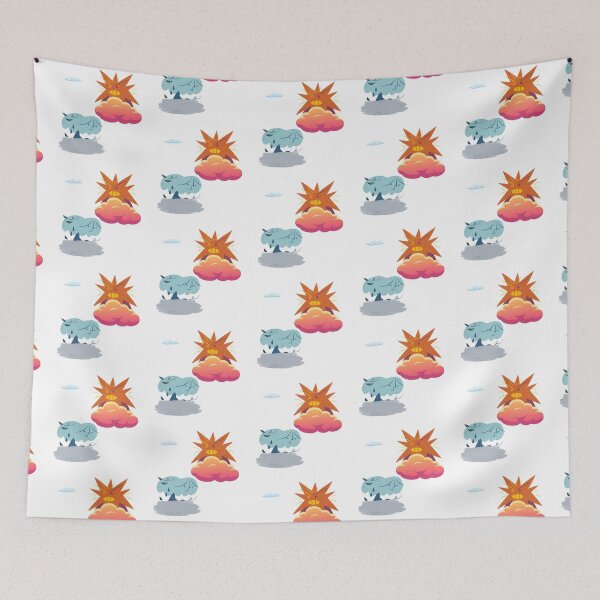 Item preview, cartoon clouds & sun designed and sold by Editlab.