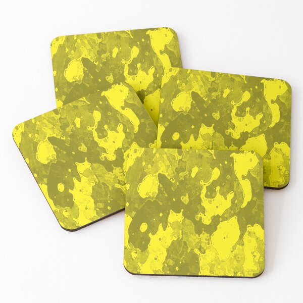 Item preview, WATERCOLOR YELLOW PATTERN WITH MUSTARD ACCENTS  designed and sold by ozcushionstoo.