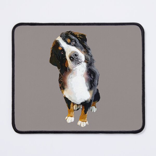 Item preview, Bernese Mountain Dog Cute Head Tilt designed and sold by ElegantCat.