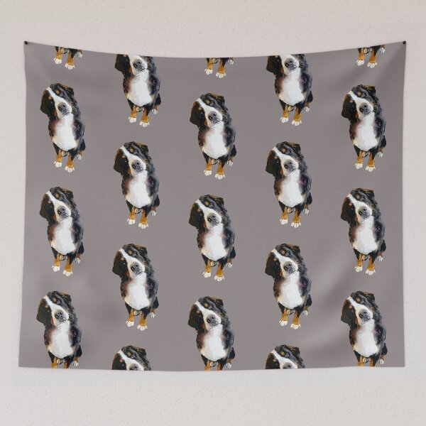 Item preview, Bernese Mountain Dog Cute Head Tilt designed and sold by ElegantCat.