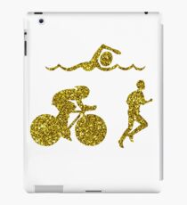 Golden Triathlon Sticker iPad Case/Skin
