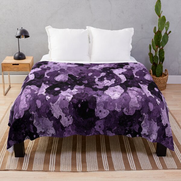 Item preview, WATERCOLOR IN PURPLE WITH LIGHT AND DARK PURPLE TONES designed and sold by ozcushionstoo.