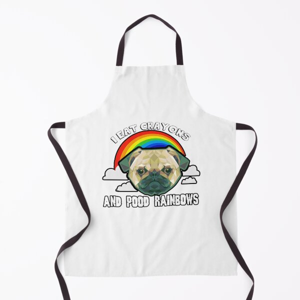 Item preview, Pug Dog I Eat Crayons And Pood Rainbows designed and sold by UnknownArtistt.