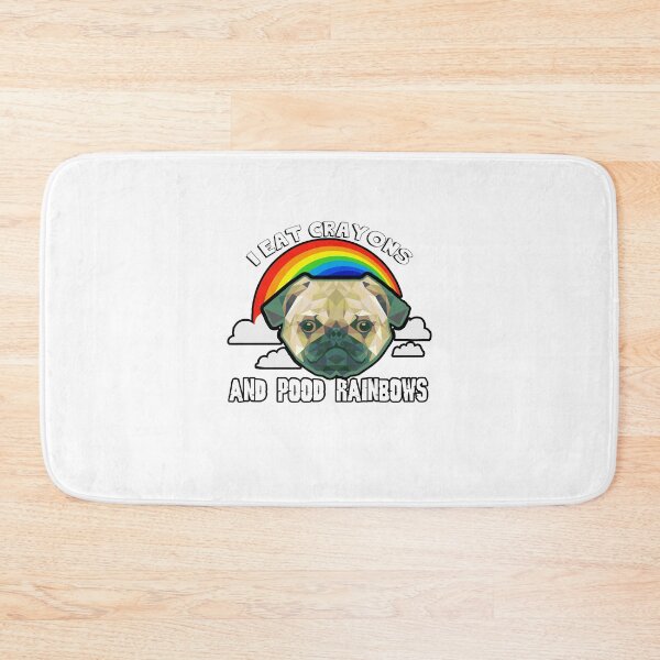 Item preview, Pug Dog I Eat Crayons And Pood Rainbows designed and sold by UnknownArtistt.