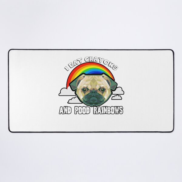 Item preview, Pug Dog I Eat Crayons And Pood Rainbows designed and sold by UnknownArtistt.