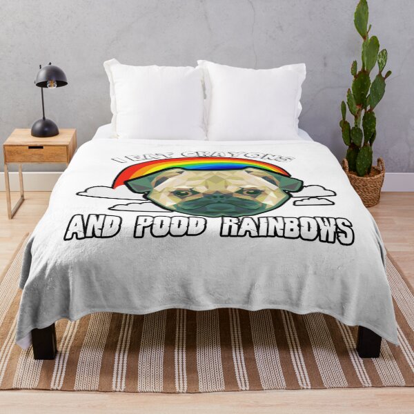Item preview, Pug Dog I Eat Crayons And Pood Rainbows designed and sold by UnknownArtistt.