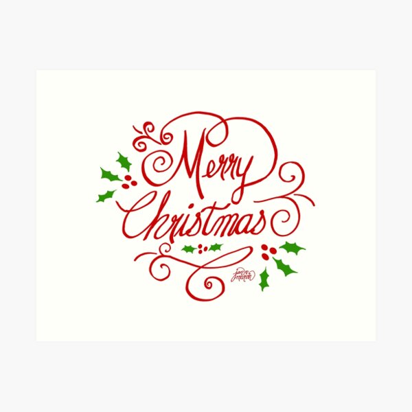 Merry Christmas by Jan Marvin Art Print