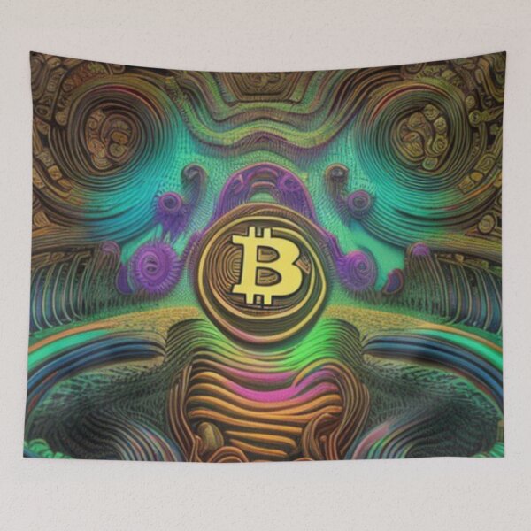 Aperçu de l'œuvre AI Art Bitcoin Crypto NFT Art 019 créée et vendue par tpixx.