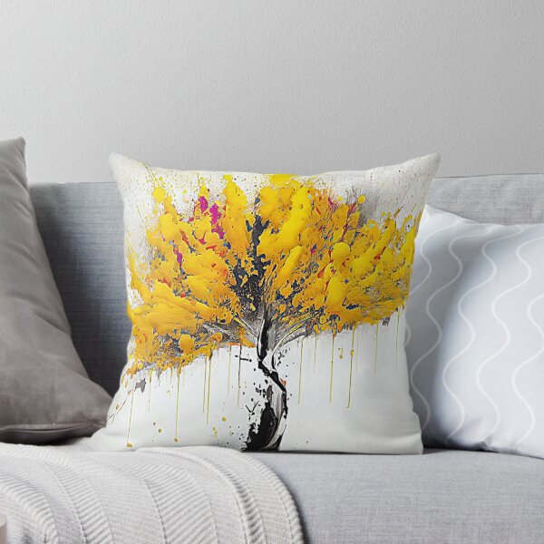 Item preview, Abstract Splattered Yellow Tree Vector Ink Splash Effect      designed and sold by Rocky Mountain Artistry.