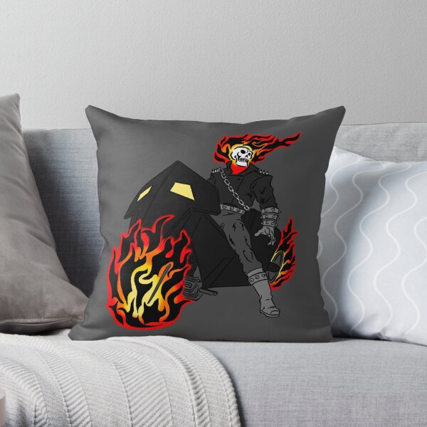 Ghost Rider Celtic Colored Throw Pillow