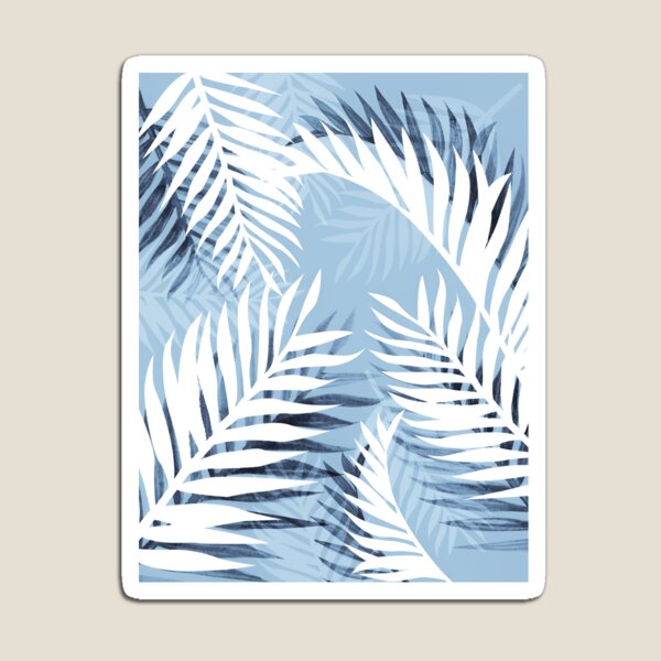 Item preview, Tropical bliss - chambray blue designed and sold by Gale Switzer.