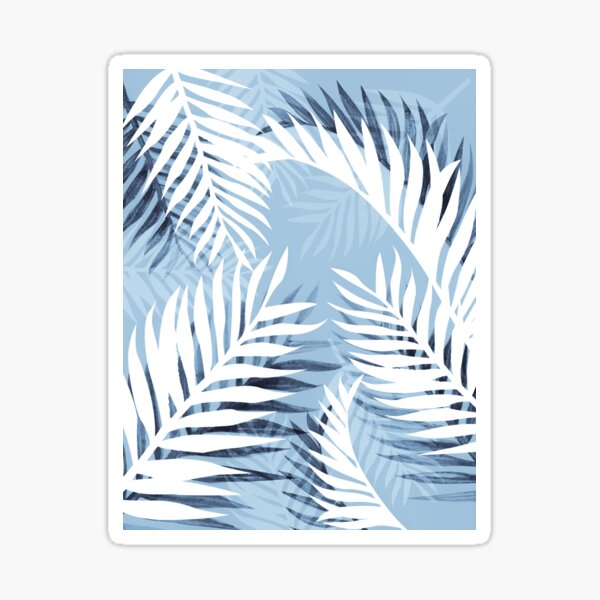 Item preview, Tropical bliss - chambray blue designed and sold by Gale Switzer.