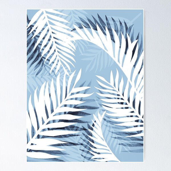 Item preview, Tropical bliss - chambray blue designed and sold by Gale Switzer.