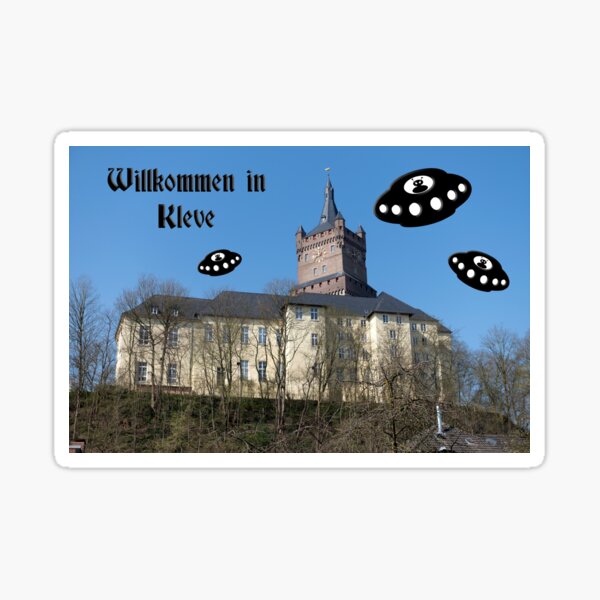 Willkomen In Kleve Welcome To Kleve Sticker For Sale By Funkyworm