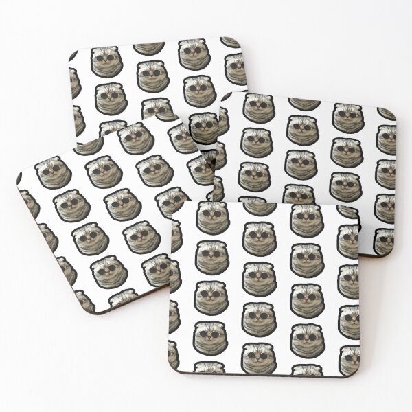 Item preview, Sunglasses Cat Meme #3 (Black Outline) designed and sold by cat-reactions.