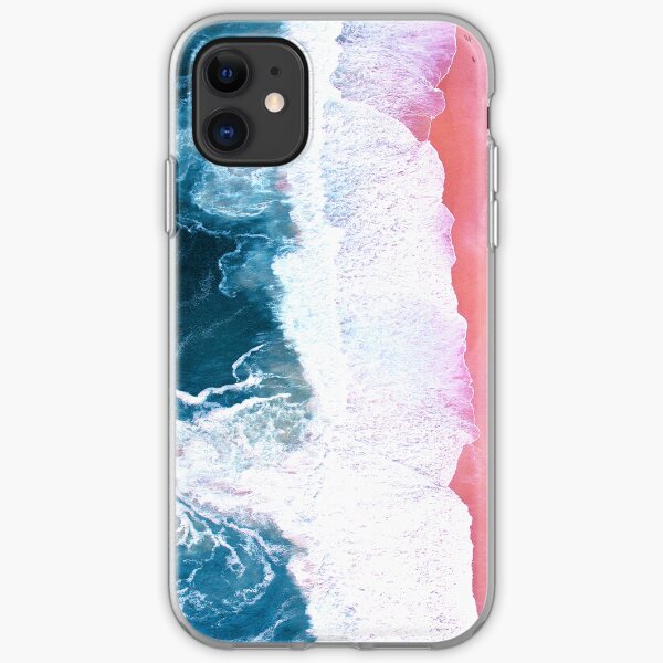 Aerial Beach, Ocean Waves iPhone Soft Case