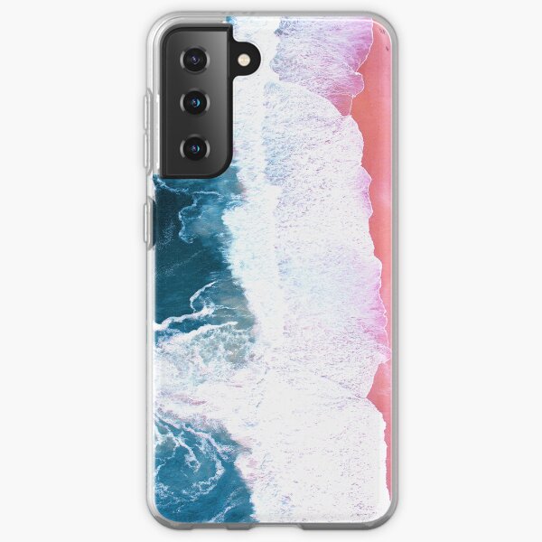 Aerial Beach, Ocean Waves Samsung Galaxy Soft Case