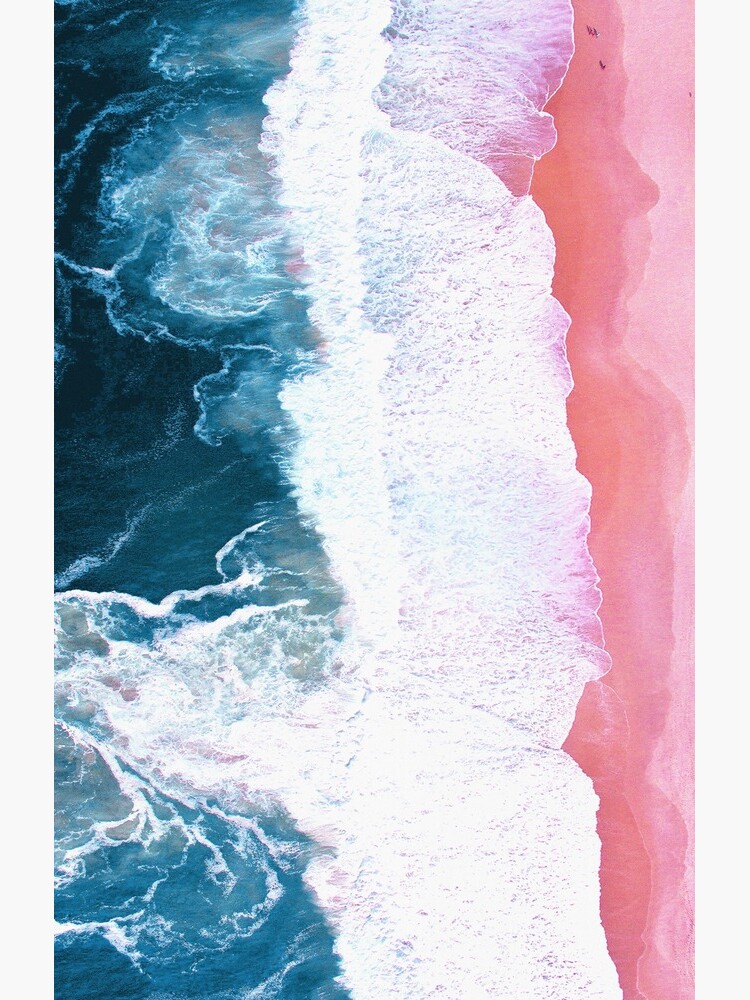 Aerial Beach, Ocean Waves by PrintsProject