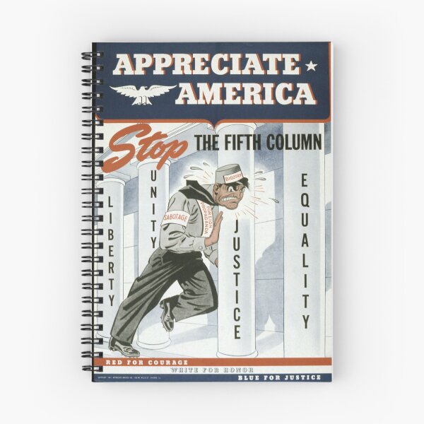 Item preview, Appreciate America Stop the Fifth Column - Vintage Poster designed and sold by Salukeart.