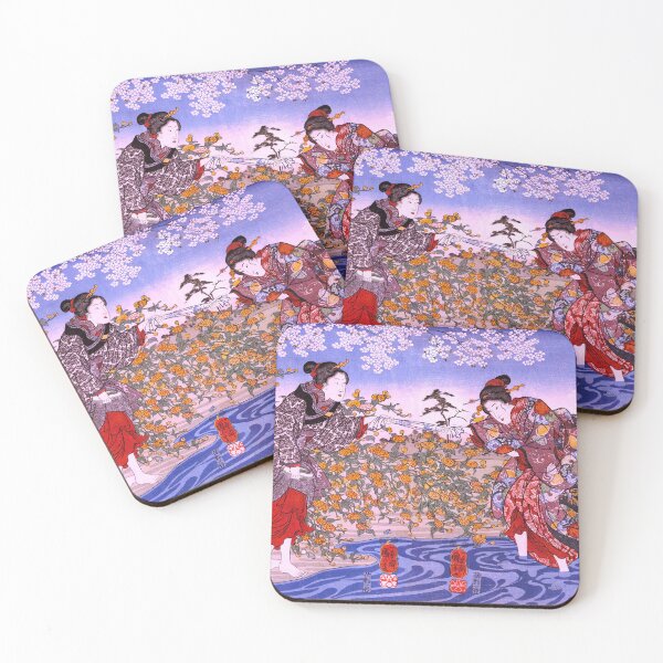Item preview, Japanese girls by Ide Tama River painting by Utagawa Kuniyoshi designed and sold by mbuz90.