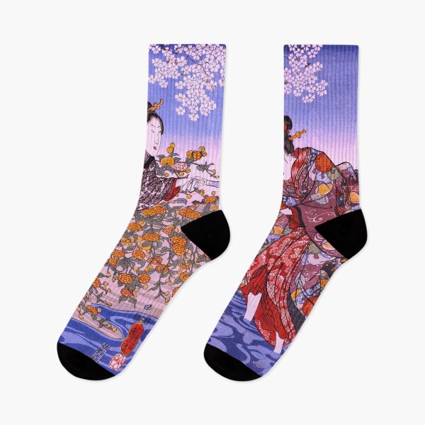 Item preview, Japanese girls by Ide Tama River painting by Utagawa Kuniyoshi designed and sold by mbuz90.