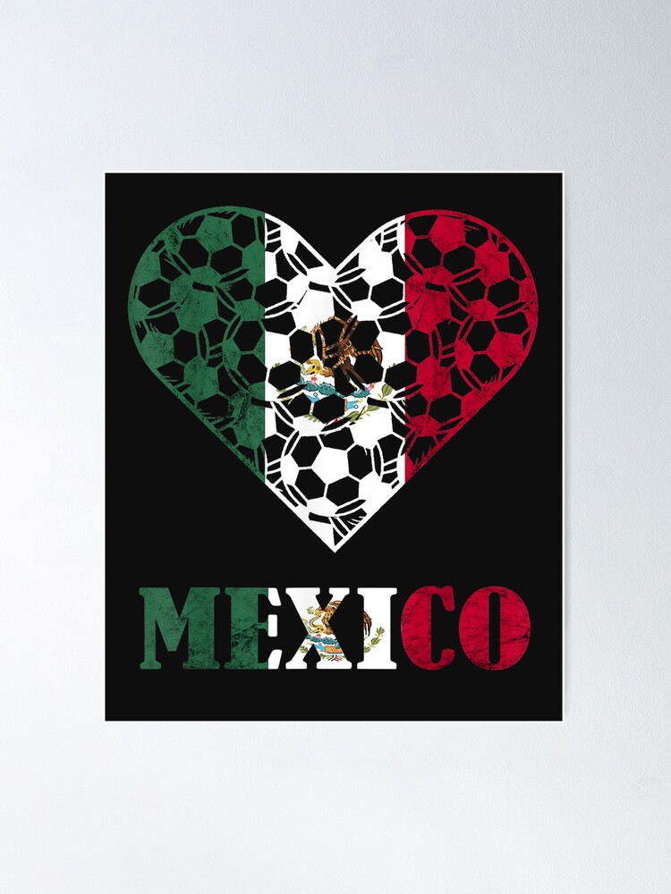 Mexico Soccer Jersey Logo Poster