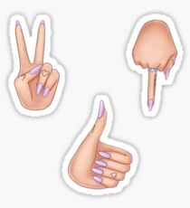 Hands of Ari Sticker