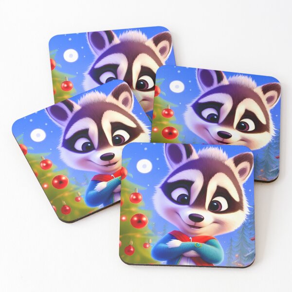 Item preview, The Christmas Racoon - Ricky designed and sold by LuliandFriends.