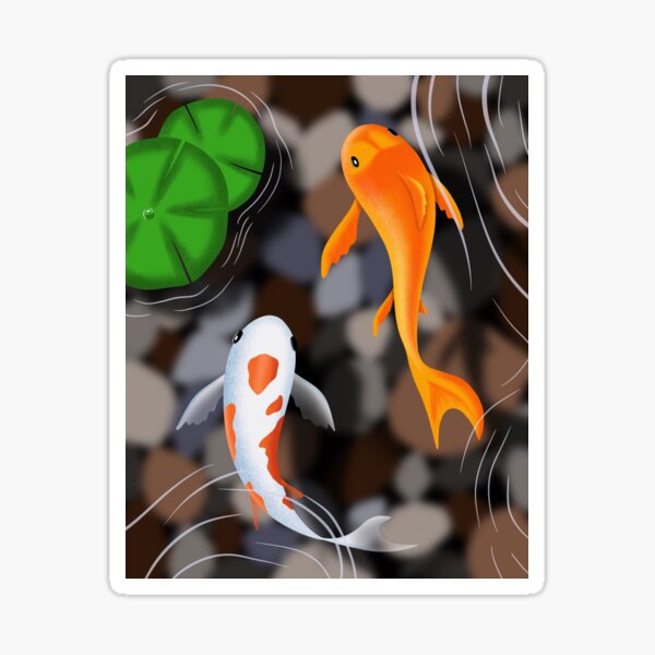 Item preview, Koi Fish Pond designed and sold by Artsbykk.