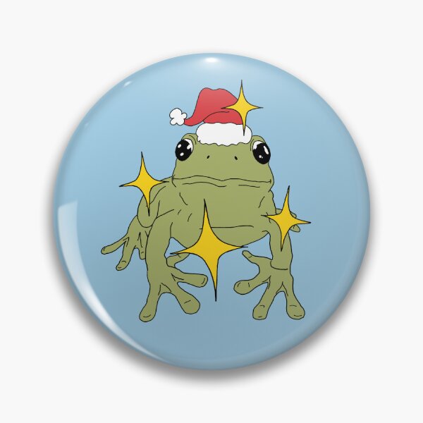 Item preview, FESTIVE Frog in Christmas Hat ♥ designed and sold by tartagain.