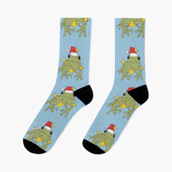 Item preview, FESTIVE Frog in Christmas Hat ♥ designed and sold by tartagain.