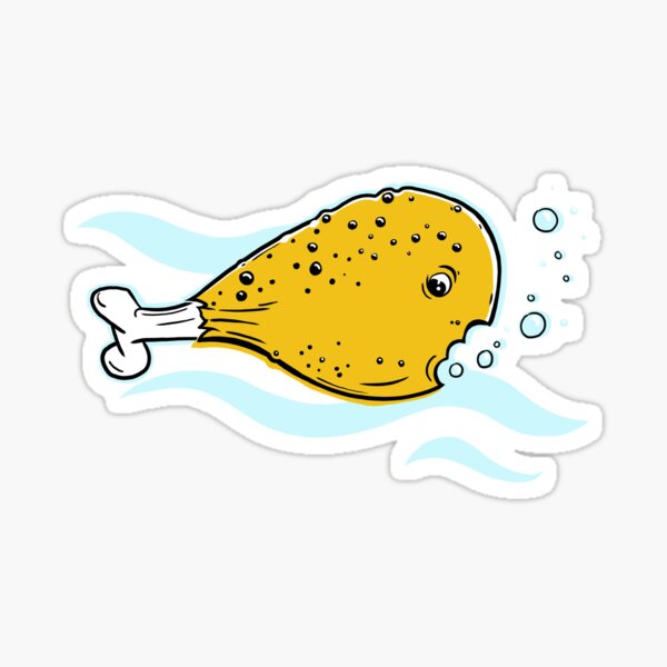 FISH LEG Sticker