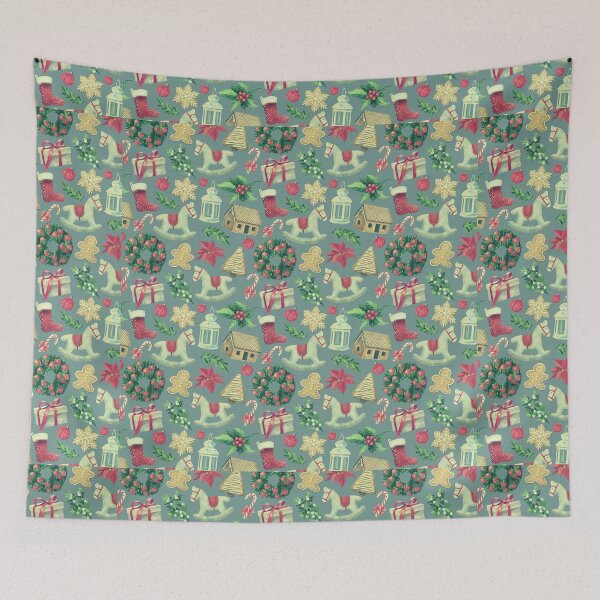 Item preview, Christmas retro pattern designed and sold by moxdesign.