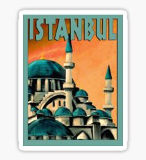 ISTANBUL : Vintage Turkish Travel Advertising Print Sticker
