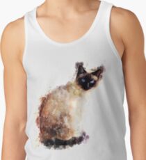 Siamese cat, watercolor design Tank Top