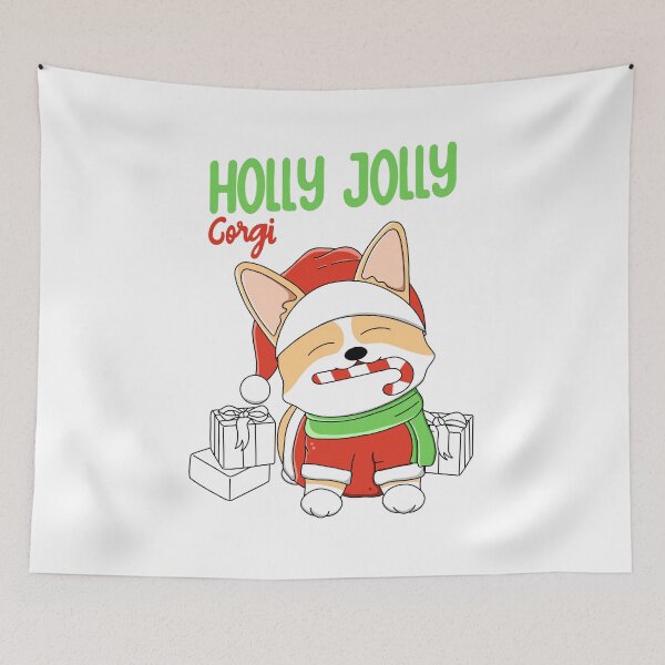 Item preview, Holly Jolly Corgi designed and sold by Kimprut.