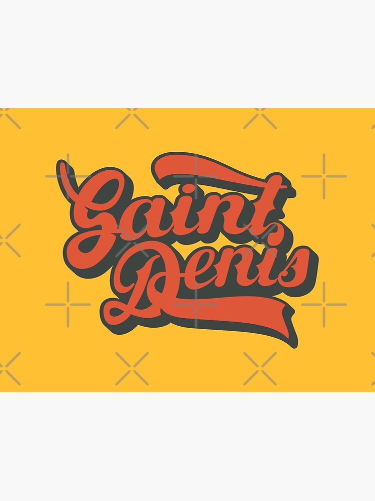 "Paris SaintDenis ,Paris SaintDenis lettering, Paris SaintDenis logo" Canvas Print for Sale