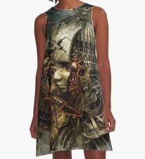 SteamPunk Surreal A-Line Dress