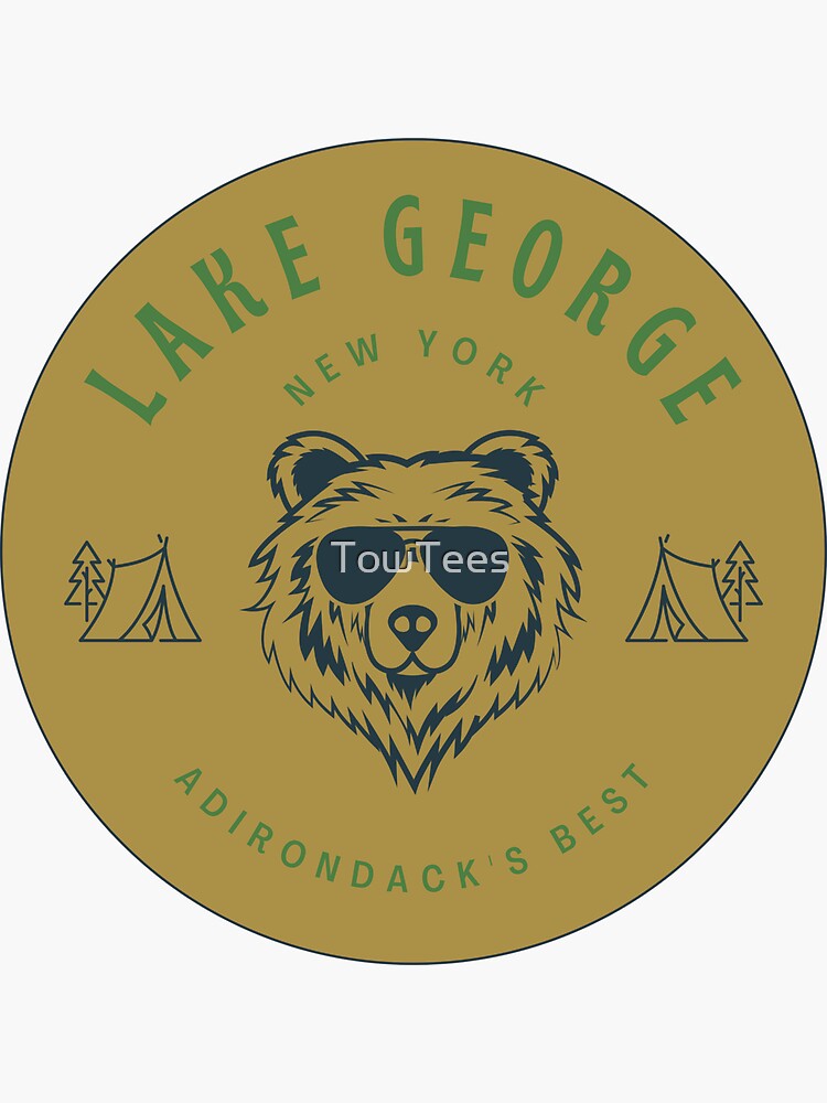"Lake New York" Sticker for Sale by TowTees Redbubble