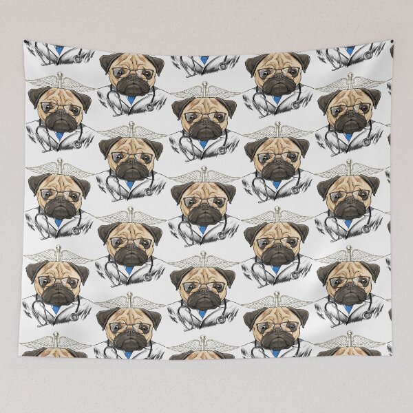 Item preview, Dogtor Pug Vet Doctor Physician Puppy Pet Pug Dog Lover 147 designed and sold by FamilyRoyal.