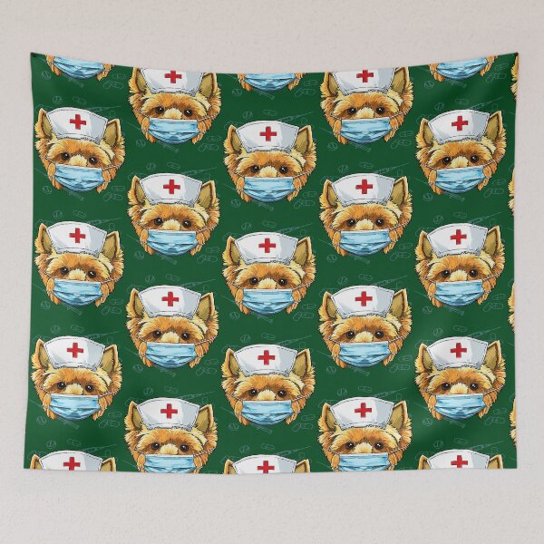 Item preview, Yorkshire Terrier Dog Nurse RN Nursing School Graduation 529 designed and sold by FamilyRoyal.